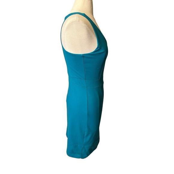 Cynthia Rowley Green Sleeveless V-Neck Racer Back Bodycon Dress Size 4 - Picture 5 of 6